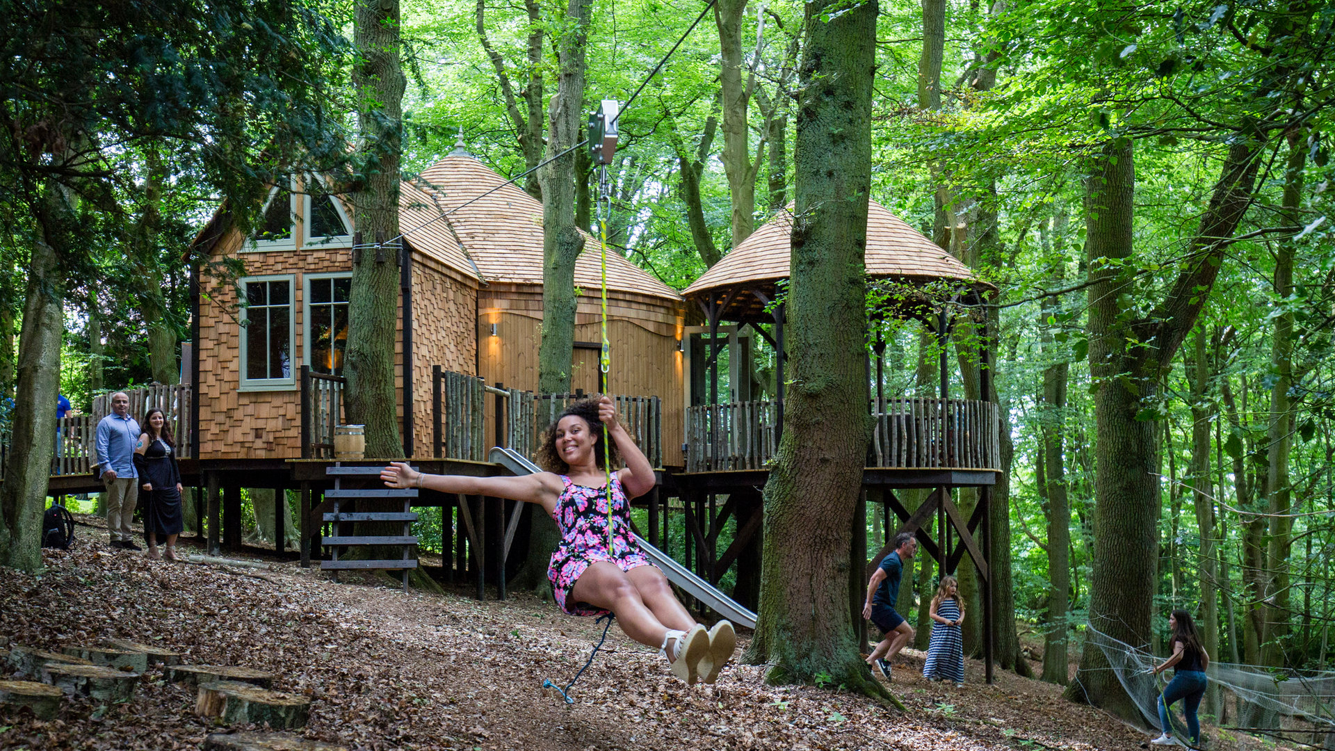 The zipline at Cedar Hollow