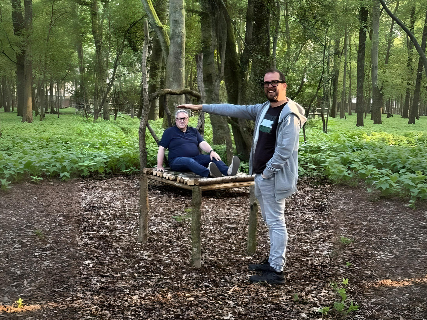 Forced perspective illusion